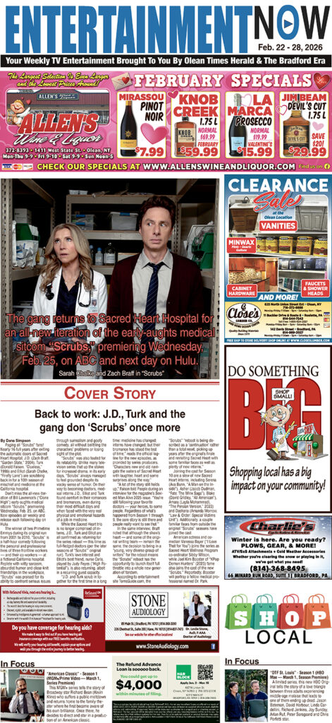 Entertainment Now February 22 – 28, 2026