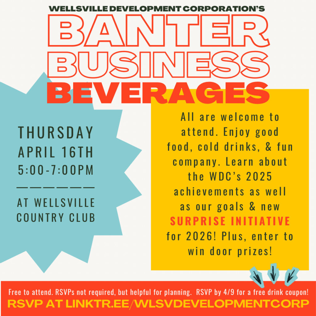 Wellsville CC to host Banter, Business and Beverages