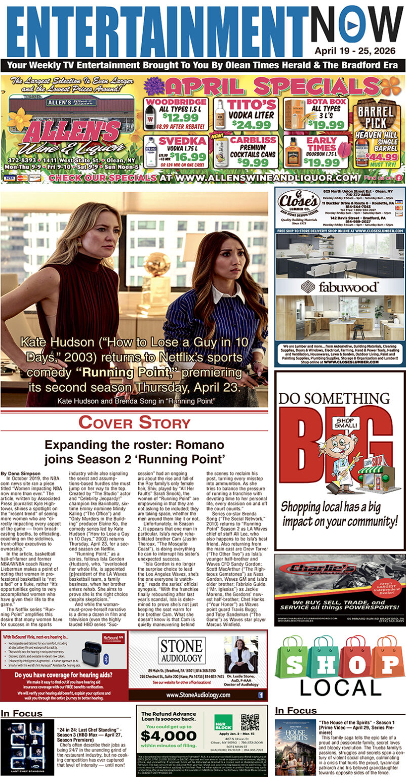 Entertainment Now April 19 – 25, 2026 - Olean Times Herald