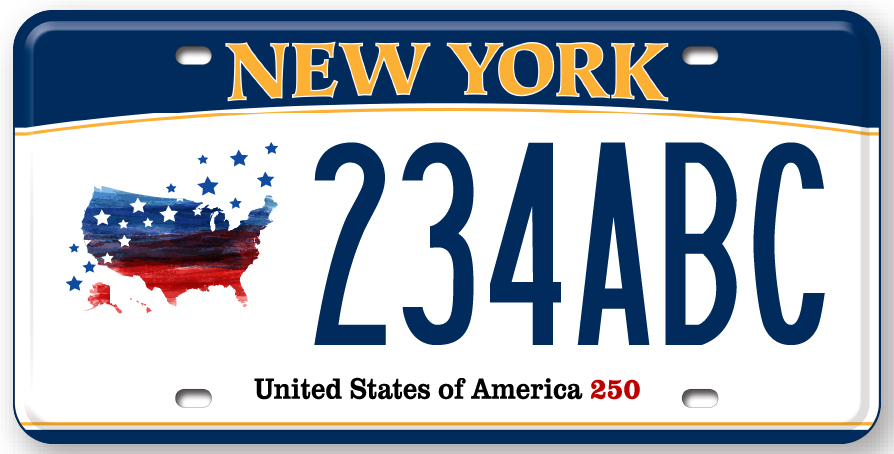 State Union Ny Dmv Unveils America 250 License Plates