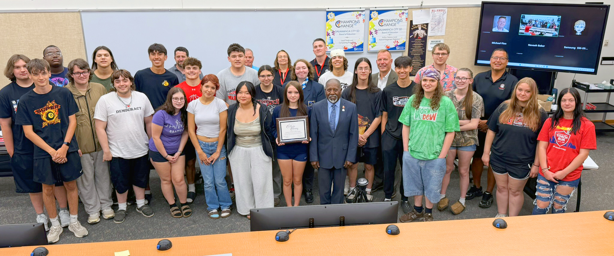 Cool in School: Salamanca's Indigenous Agriculture Initiative recognized by Culture of Caring program