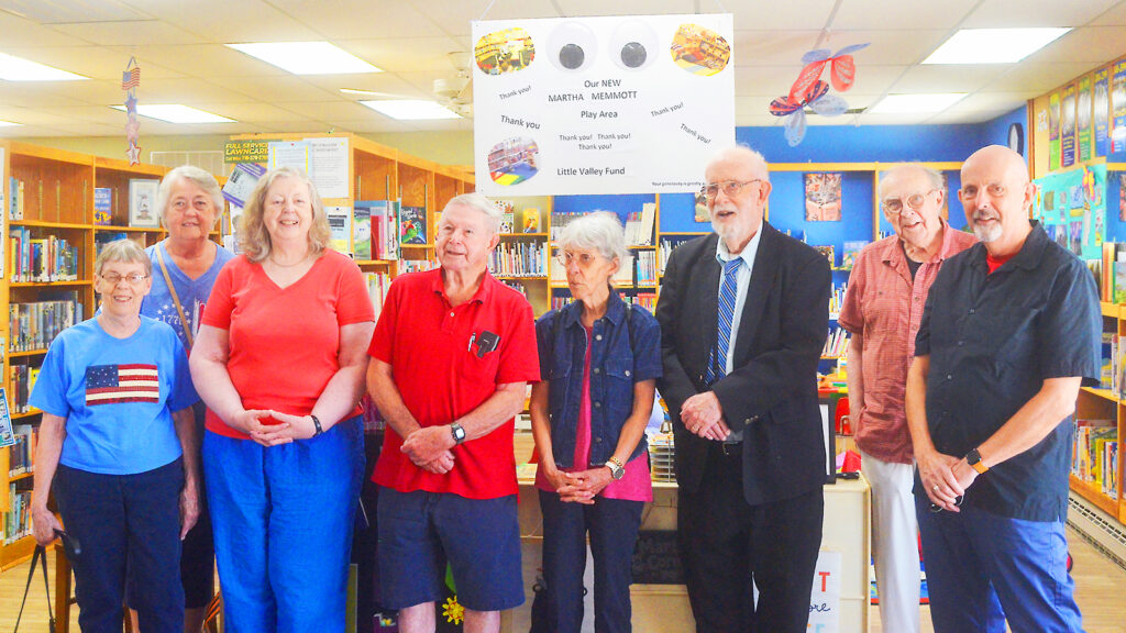 Little Valley Library Dedicates Childrens Area Longtime Supporter