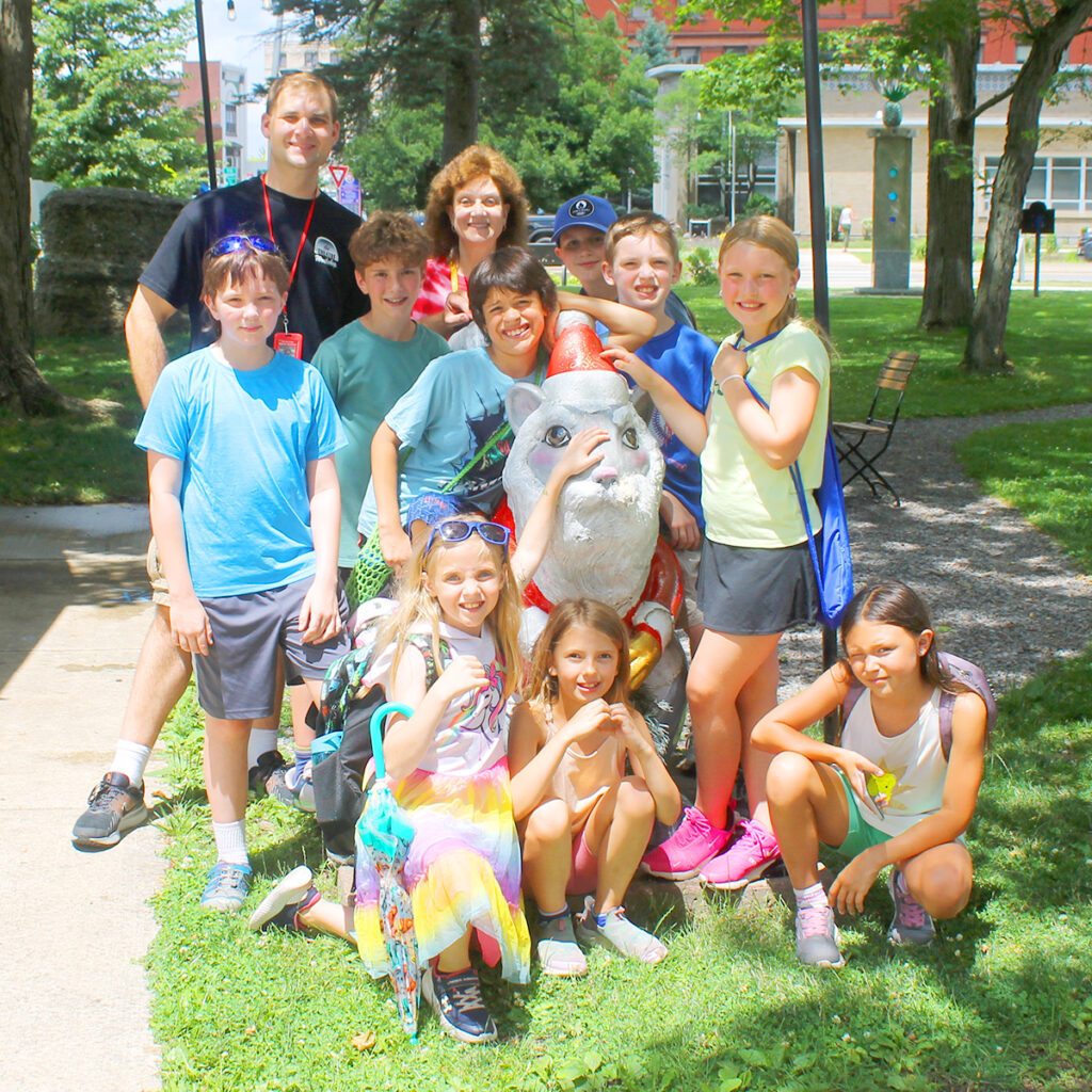 Olean students take walking tour of city’s squirrel statues - Olean Times Herald