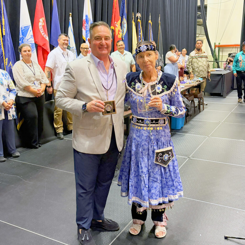 Borrello Honors Seneca Councilor Abrams Powwow