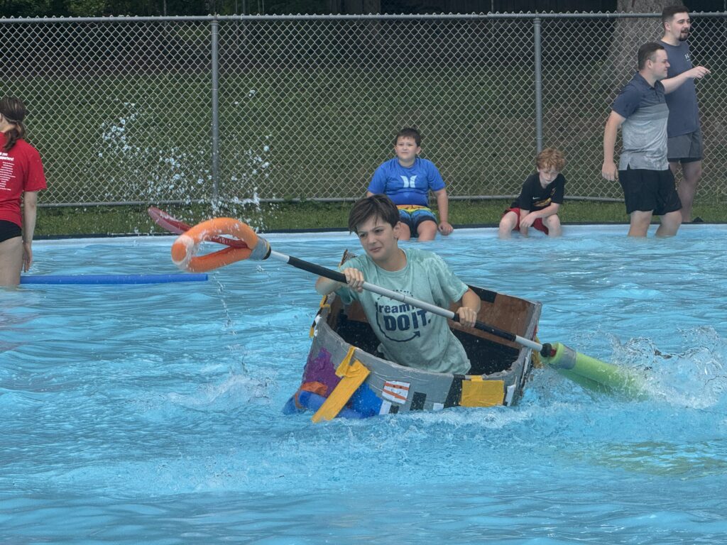Using STEM lessons, students set sail in cardboard boats - Olean Times Herald