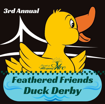 Ducks for adoption before Arc Allegany-Steuben Feathered Friends Duck Derby July 31