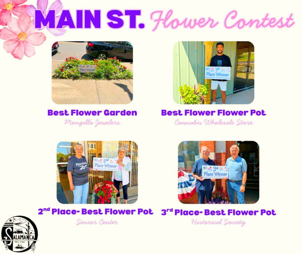 Winners Named Salamanca Flower Contest 1816